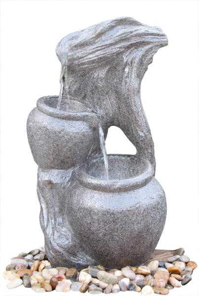 Faux Rock Creek Tiered Outdoor Water Fountains With OEM Acceptable
