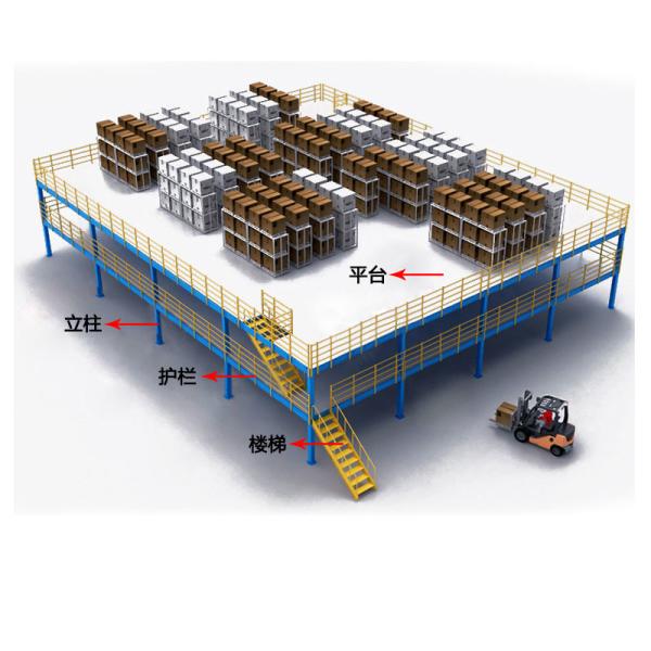 Galvanized Steel Platforms For Warehouse Mezzanine Floor Racking System