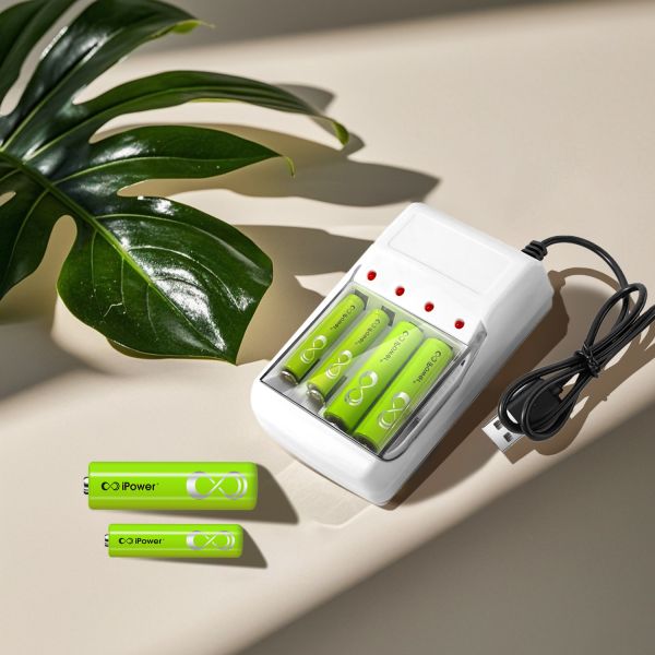 Safe Nimh Battery Charger For 1.2V AA AAA Rechargeable Batteries With Cover