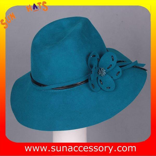 9111148 Sun Accessory customized  winner  fashion 100% wool felt  hats, women hats and caps wholesaling