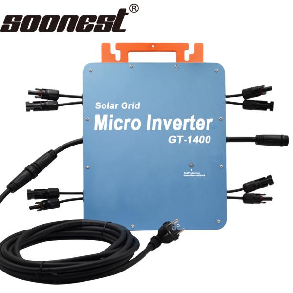 Soonest 1400W 2000W 2400W Waterproof Solar Inverter 12 Years Manufacturer IP67 Micro inverter power microinverter