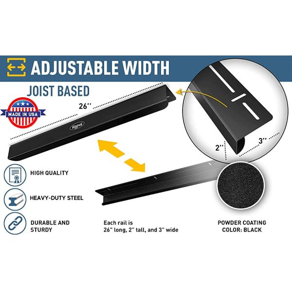 Ceiling Bracket for Basement Overhead Garage Storage Bin Rack Holding Gallon Tote