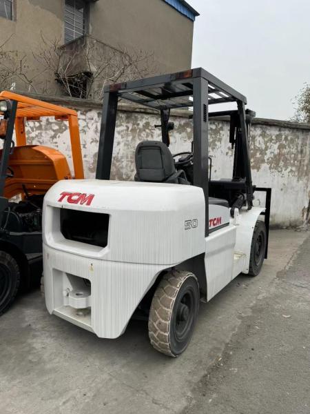Used Japan Original TCM 50 5Tons 3Meters Diesel Forklift with Reasonable Price