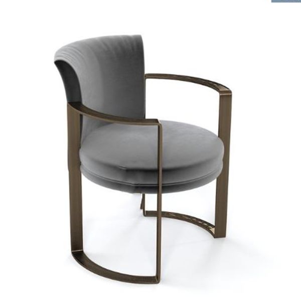concepteur de luxe Dining Chairs Matte Velvet Chaise Lounge Chair de 0.8x0.63m