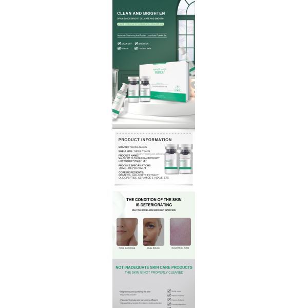 Customized Factory Korean Advanced Skin Revitalzier Ampoule Niacinamide Serum 10+ Whitening for Face Black Head Remover Dark