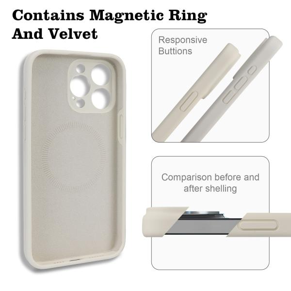 Anti Fingerprint Silicone Phone Case Waterproof Cover With Magsafe