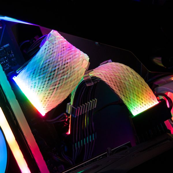 RGB  cable Gaming PC double-headed light-emitting board 12pin turn three 8pin Sync 5V3PIN RGB cable