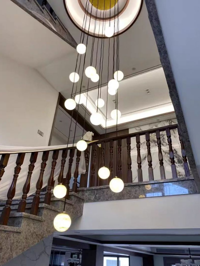 Спиральная современная кристаллическая люстра Зал длинный флеш монтаж люстры освещение кристаллический блеск Led L'Escalier огни