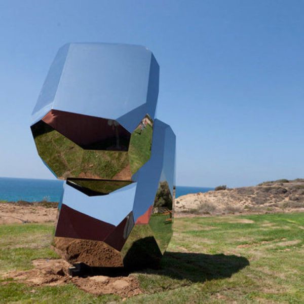 Outdoor Abstract 316 Stainless Steel Statue Mirror Polished