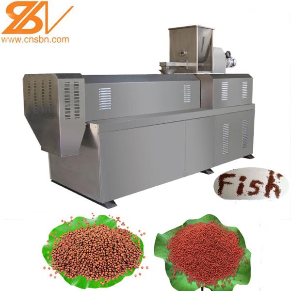 Sinking Fish Feed Extruder Machinery Plant , Fish Feed Production Machine