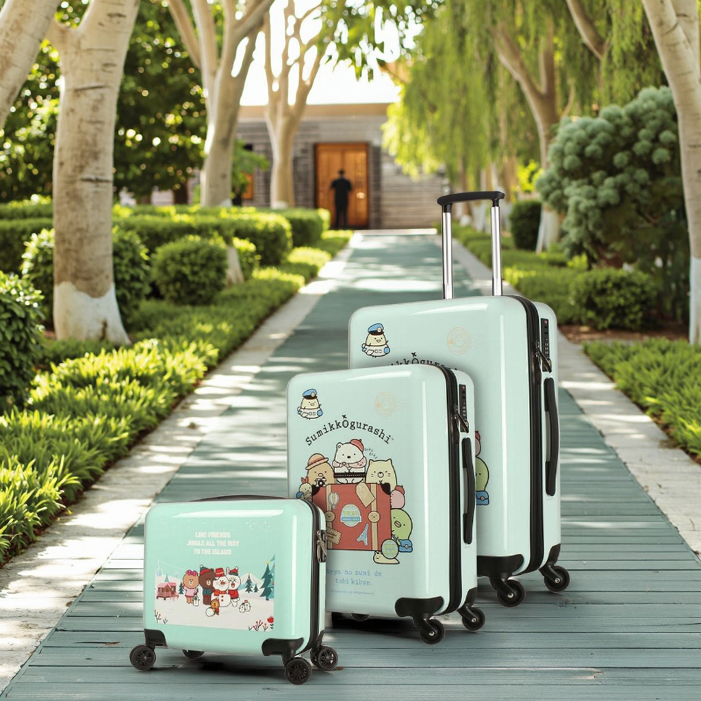 Durable ABS PC Material Travel Cubes Cute Cartoon Pattern Children's Suitcase