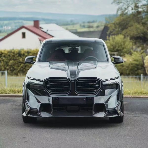 XM BMW Body Kit MSY Style Carbon Fiber Front Bumper Air Spoiler Hood Widebody Kit
