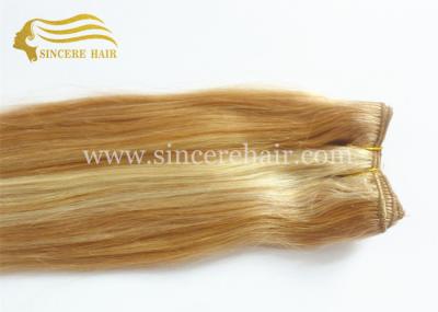 50 CM Piano Straight Hair Weft Extensions - 20 Inch Silk Straight Piano Color Remy Human Hair Weft Extension For Sale