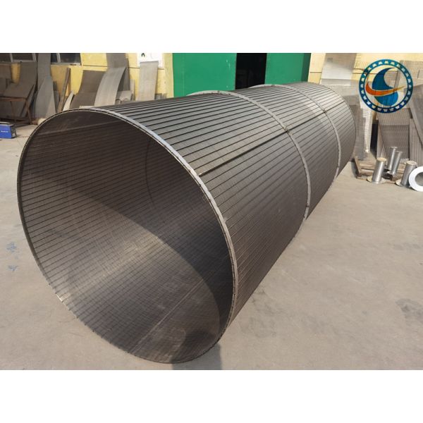 304 Ss Slotted Wedge Wire Screen Pipe For Mineral Aggregate Processing