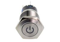 Illuninated 24V Led  25mm 50ms Anti Vandal Push Button Switch