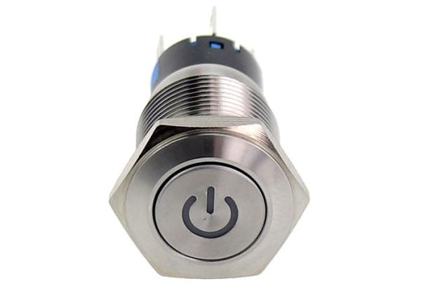 Illuninated 24V Led  25mm 50ms Anti Vandal Push Button Switch