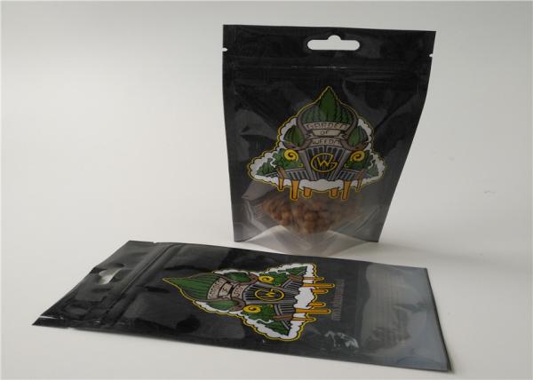 THC Resealable Herbal Incense Packaging , Plastic Zipper Bags For Pill Packaging
