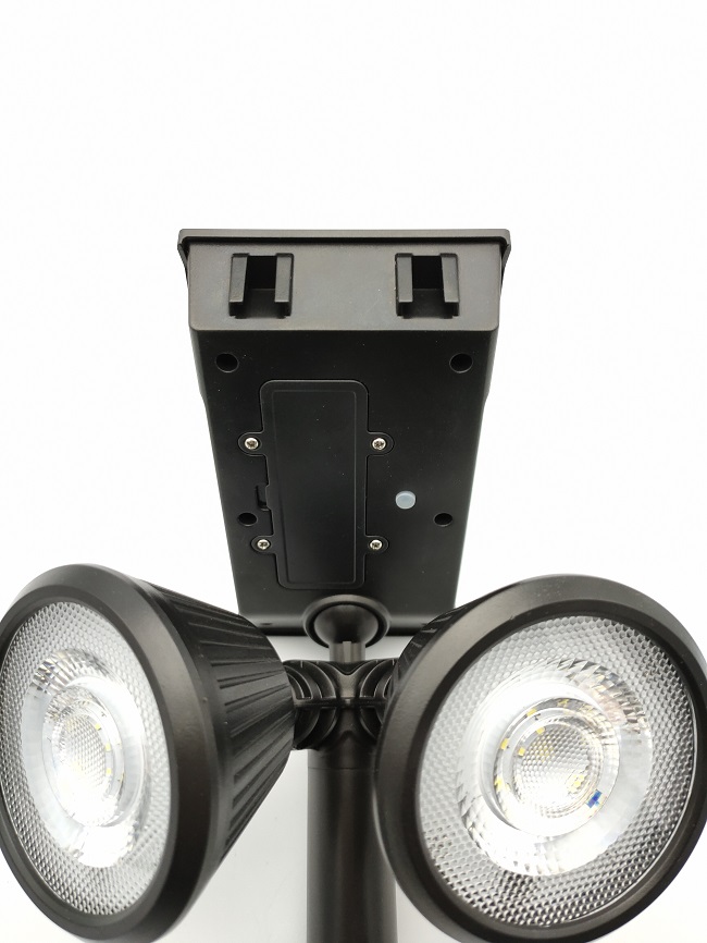 СИД сада ABS 16LED солнечное приведенное в действие освещает двойную батарею лития 25x14x16.5cm голов 2000mah 18650