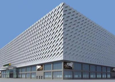 Color Customized Modern Curtain Wall Aluminum Alloy Thermal Insulation
