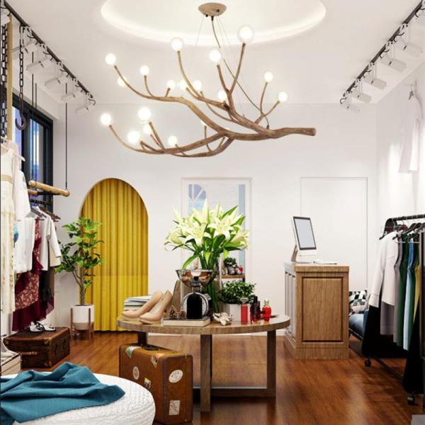 Living room Bedroom Wooden Tree Branch decorative lustre pendant home Chandelier lighting( WH-CI-107)