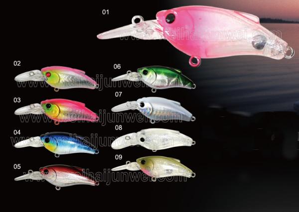 New design best sale 8.5g 7.5cm plastic wobber fishing lure
