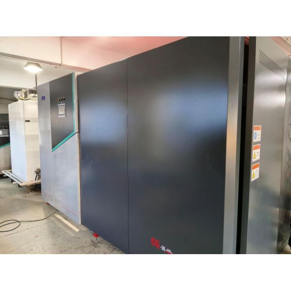 Electrochemical coating wastewater treatment equipment. No chemicals are required, no residue or solid waste is generated, and the electrodes do not scale or clog.