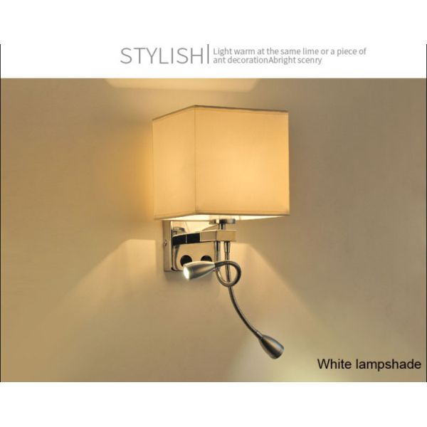 Fabric Led Wall Lights Cloth Lamp Stair Hotel Corridor Living Room Bedroom Aisle Bedside bed headboard lamp （WH-VR-82）