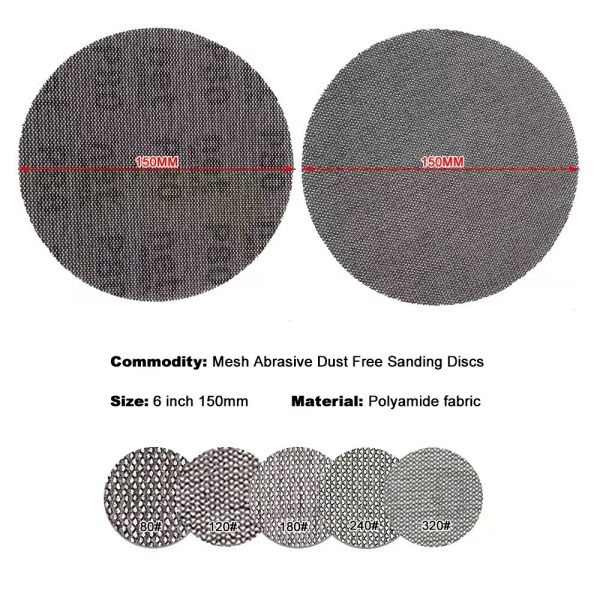3M Silicon Carbide 125mm Abrasive Mesh Disc with Hook and Loop Backing for Superior Dust Extraction