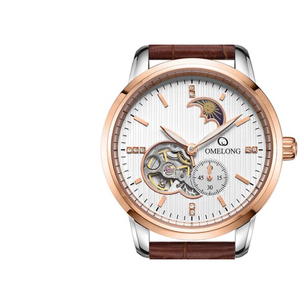 Автоматические механические наручные часы касебак нержавеющей стали мовт для людей