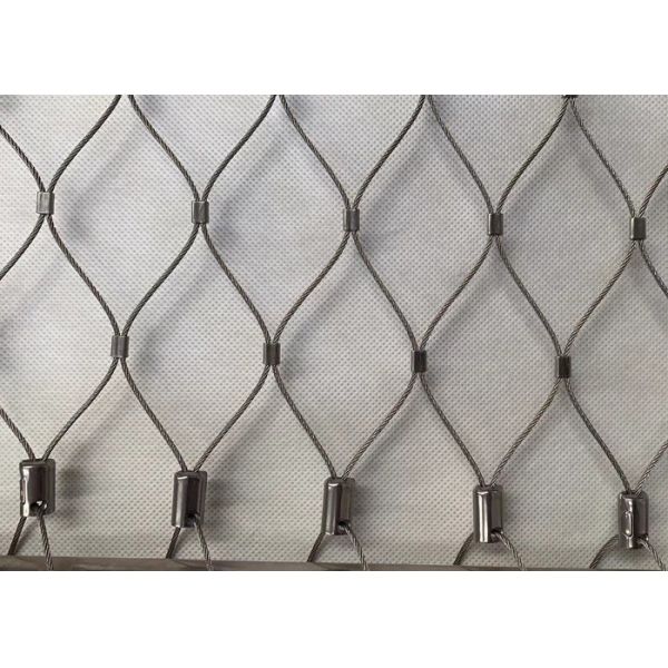 Customized Height Balustrade Cable Mesh 2.0mm Wire Diameter