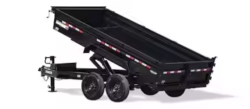Hall 14000 lb Electric Brakes on Both Axels 2 5/16 Ball Hook up 235R16 Tire Iron Tipper Dump Trailer