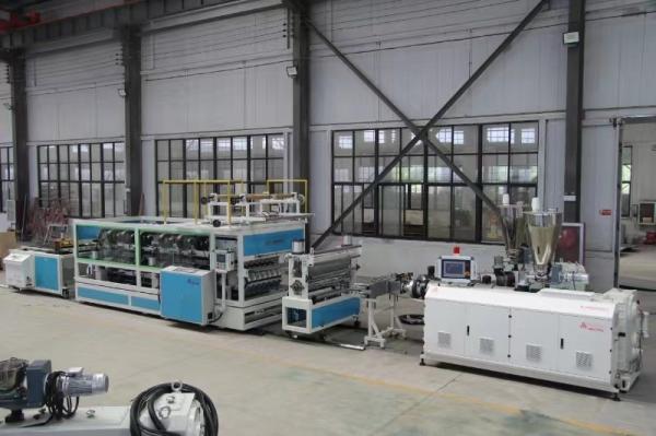 Plastic Conical Twin Screw PVC Roof Tile Extrusion Line