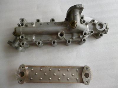 High Precision Oil Cooler Parts Hino EH07D Oil Cooler Cover Radiator Type 4.3kg