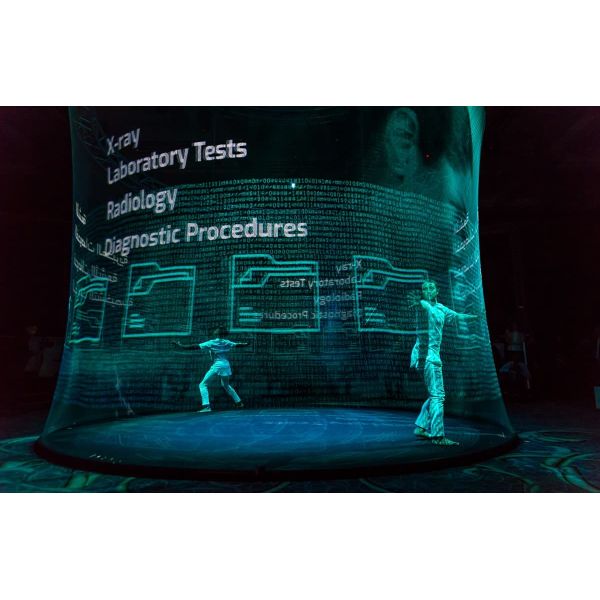 Экран проекции Holoflex полиамида невидимый голографический