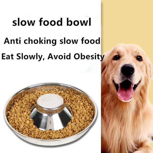 Ограничивать BowlAnti еды собаки нержавеющей стали медленный многофункциональный