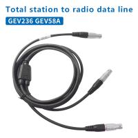 Cable d'alimentation de données en forme de Y 8-PIN pour GEV236 GEV58A Connexion radio sans fil à la station totale et à la batterie externe
