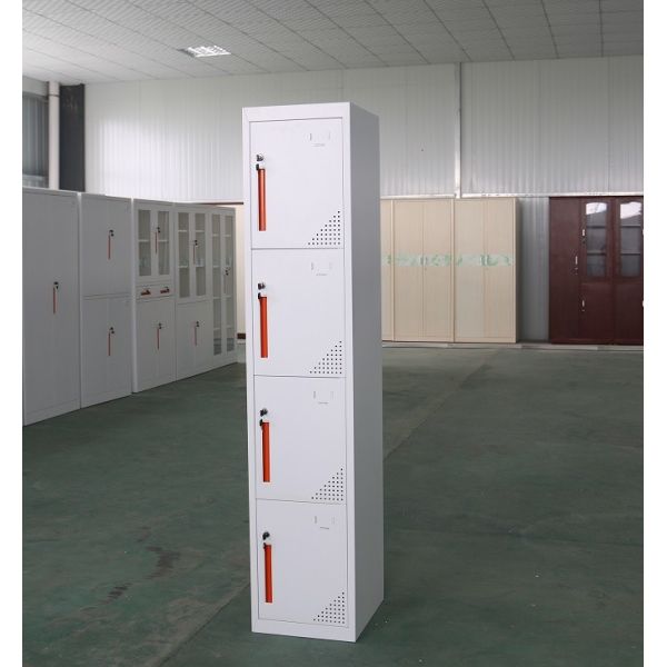 Office Customizable 4 Door Steel Locker Modern Style