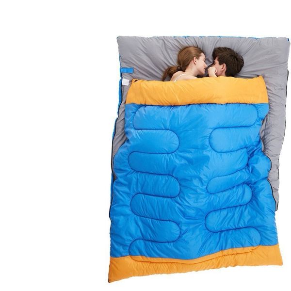 Factory wholesale ultralight outdoor double sleeping bag winter waterproof thermal sleeping bag camping