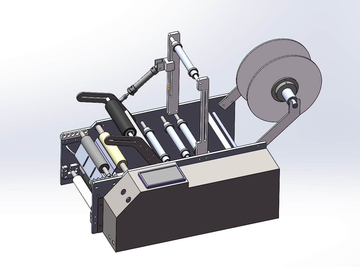 Semi Automatic Bottle Labeling Machine Desktop Glass Plastics Round Bottle Labeling Machine for Juice Wine and Perfume Bottles