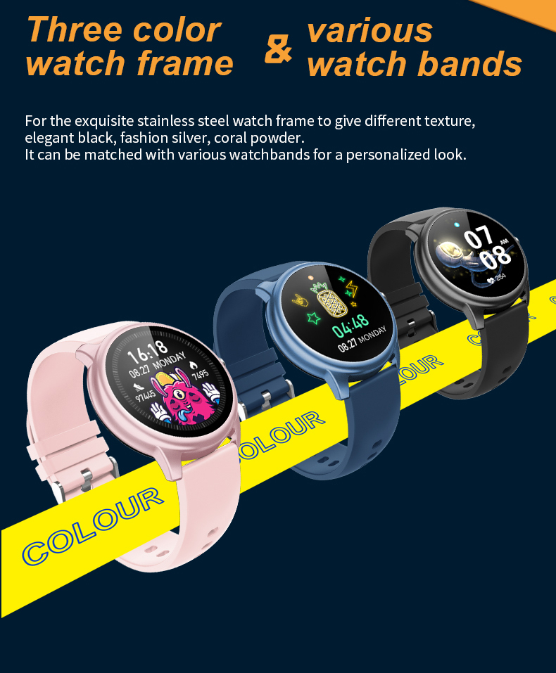 Smartwatch STK8321 экрана касания 1,3 дюймов с большим экраном