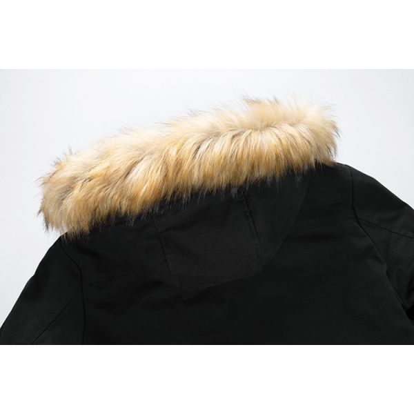 Invierno resistente al agua cálida Largo más tamaño Utilidad de algodón hombre Parka abrigo más tamaño abrigos con capucha