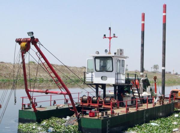 60 Cbm/H a 1400 Cbm/H Barco de dragagem de cabeça de cortador para dragagem de areia do mar