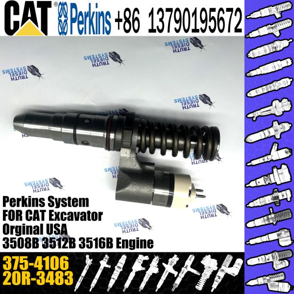 Injetor comum 375-4106 do trilho do combustível quente da venda 3754106 20R3483 para o motor 3512C 3516C de Caterpillar
