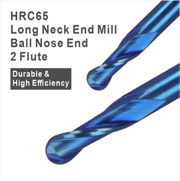 Micro Diameter Solid Carbide End Mill High Precision With TiAlN Coating