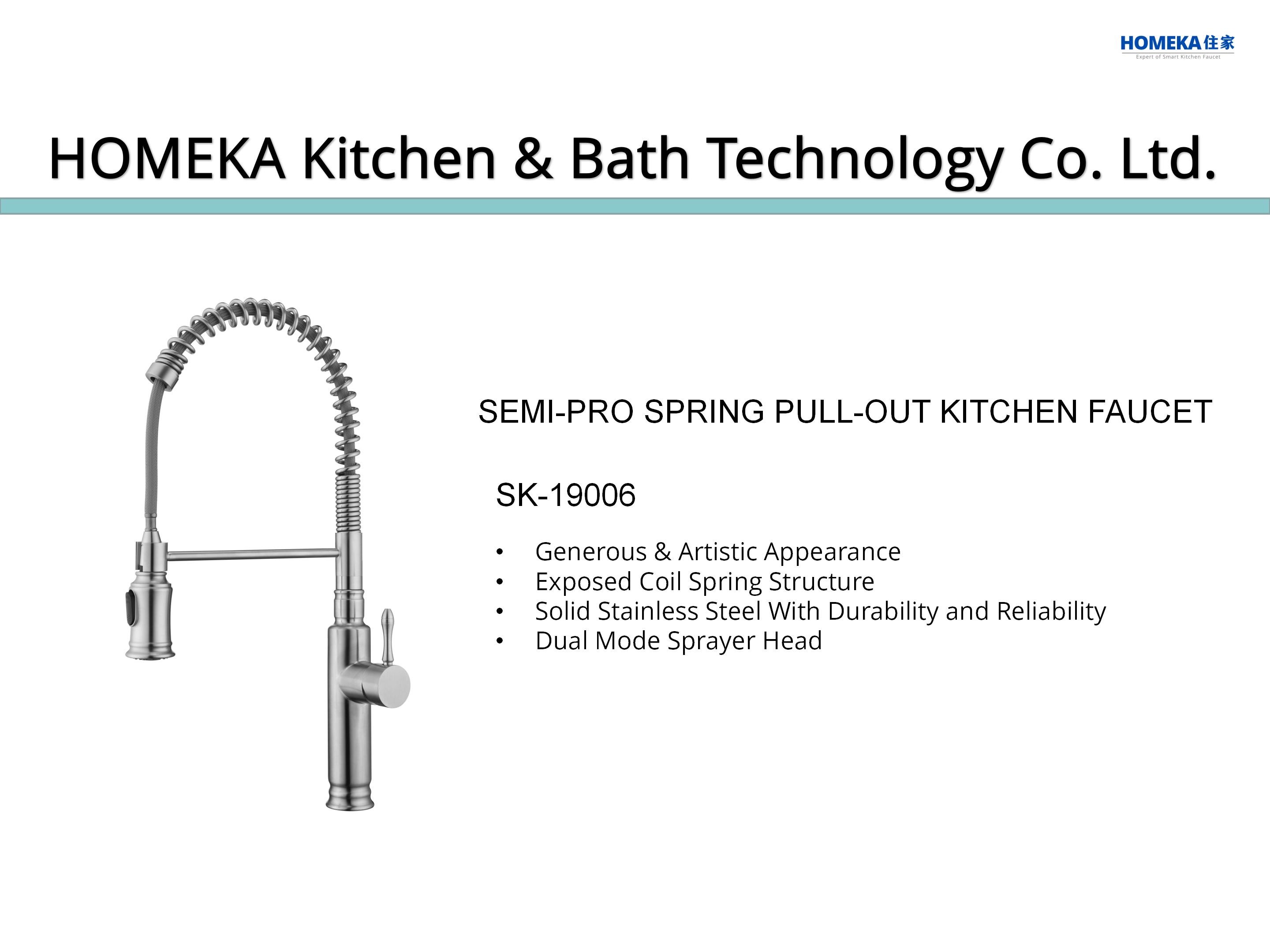 18/10 Faucet кухни нержавеющей стали гибких с Retractable вытягивает вниз шланг