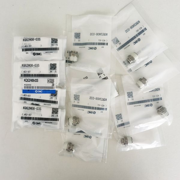 Conectores de tubos pneumáticos SMC KQG2H08-03S,SUS316, Pressão 0-1mpa