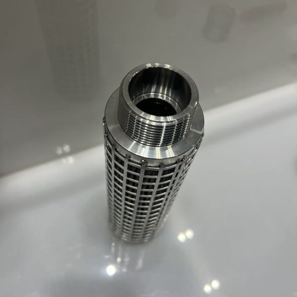 High Temperature Resistant 316L Stainless Steel Fiber Felt Pleated Filter Cartridge with Large Filtration Area