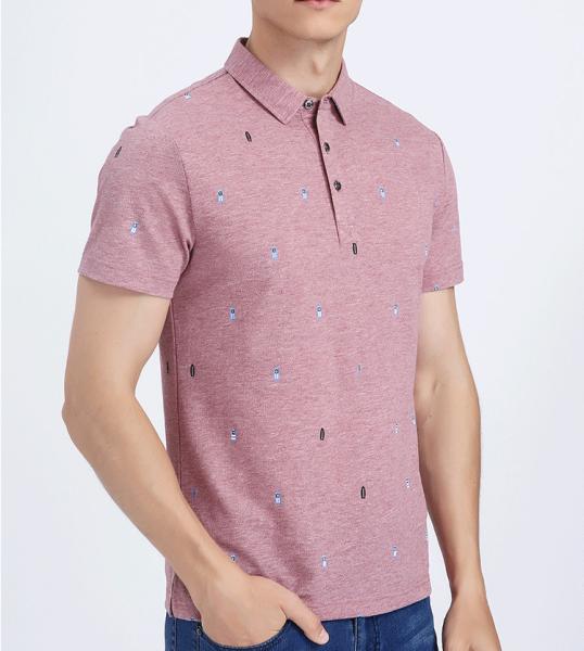 Black Bamboo Cotton Tee Shirts , Custom Printing Golf Polo T Shirts With Pattern