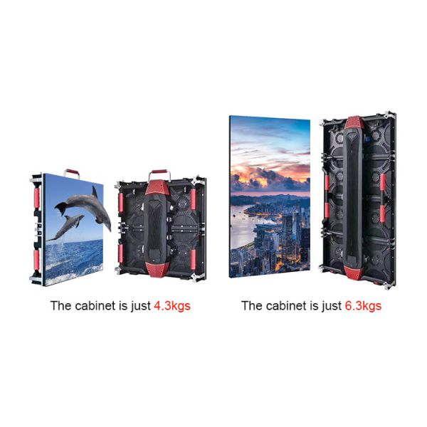 Облегченные 500*1000mm арендные события P4.81 привели дисплеи с плоским экраном