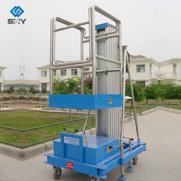 Aluminium Alloy Mast Construction Lift Platform For Single Man